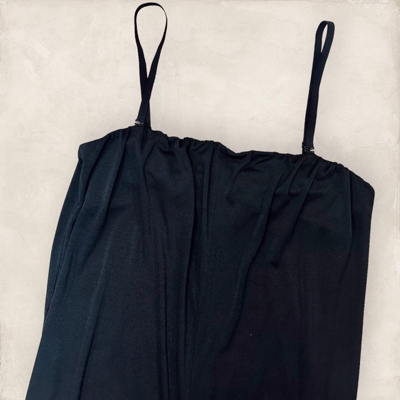 NWT Halston Heritage Black Adjustable Strap Polyester Jumpsuit Size Small - Picture 10 of 15